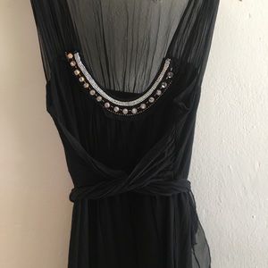 Embellished little black dress